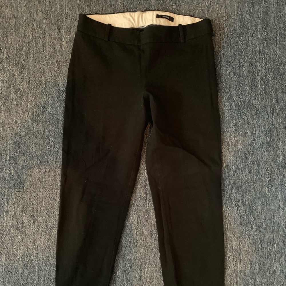 Jcrew Minnie black stretch crop pants